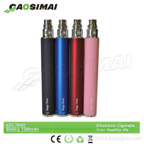 ego twist battery 1300mAh new design e-cigarette battery